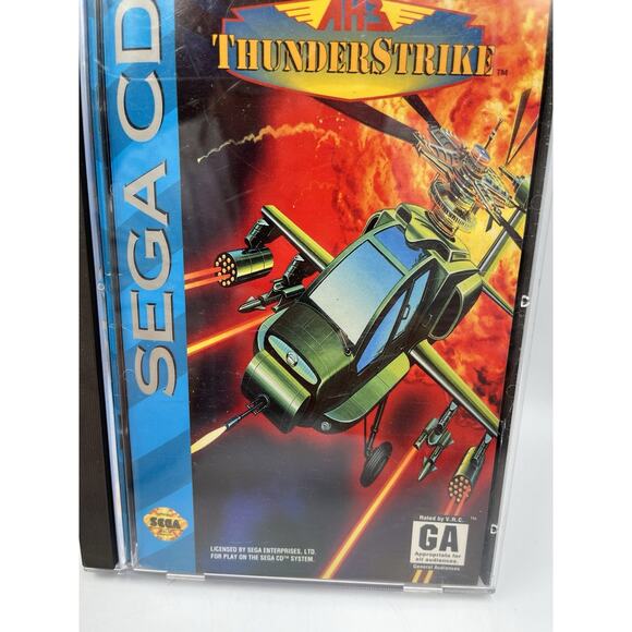 AH-3 Thunderstrike (Sega CD, 1993) Complete Clean Disc - Tested - Picture 2 of 10
